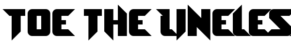 Toe the Lineless font preview